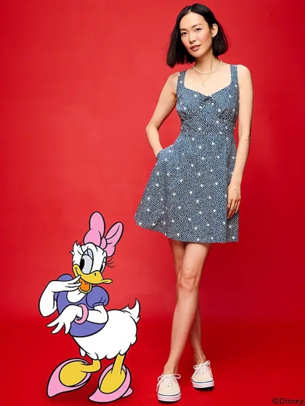 NWT! Old Navy x Disney Mickey Mouse Fit & Flare Cami Mini Dress - Small